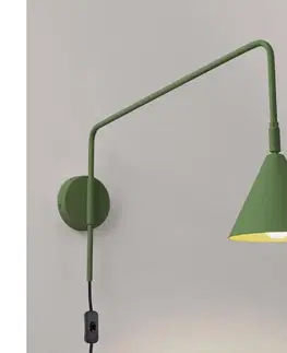 Svietidlá  SL.1700 - Nástenná lampa NOX 1xE14/10W/230V zelená SL.1700