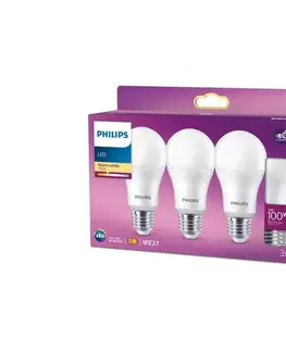 Žiarovky SADA 3x LED žiaroviek Philips A60 E27/13W/230V 2700K 8720169326354