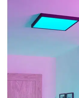 Svietidlá Eglo 901728 - LED RGBW stmievateľné kúpeľňové stropné svietidlo FUEVA-Z LED/17,8W/230V 39cm IP44 čierna 901728