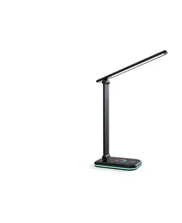 Lampy  LED RGBW Stmievateľná stolná lampa NOBLITE LED/7W/5V 3000/4000/6500K čierna 004023