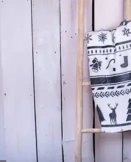 Deky Deka mikroplyš Christmas Sivé 150x200cm TiaHome