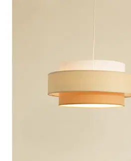 Svietidlá BRILAGI - Luster na lanku RESNA 1xE27/60W/230V priemer 40 cm krémová/béžová H0393