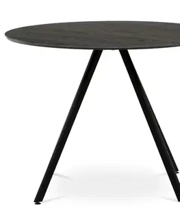 Konferenčné stolíky Okrúhly jedálenský stôl R5010 GREY, sivý dub