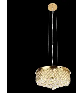 Svietidlá  Luster na lanku AMAPOLI 7xG9/28W/230V pr. 45 cm zlatá MD7069- GOLD
