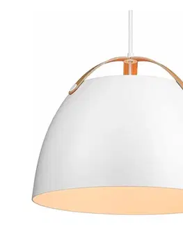 Svietidlá Halo Design 734870 - Luster na lane OSLO 1xE27/40W/230V pr. 40 cm biela/dub 734870