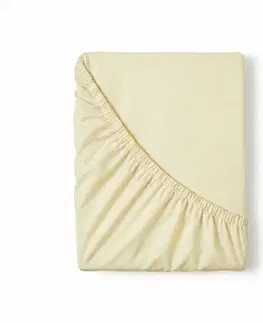 Plachty Kvalitex Saténové prestieradlo s gumou smotanová, 80 x 200 cm