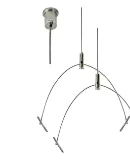 Predlžovacie káble  e2 elektro - Súprava závesných laniek 150 cm lesklý chróm 10478848