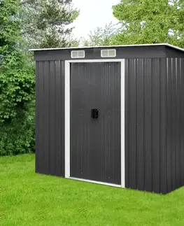 Úložné boxy Avenberg Záhradný domček na náradie 2,4 × 1,3 mSD-F1-0408, antracit