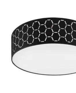 Svietidlá  Stropné svietidlo ULLE 2xE27/15W/230V pr. 45 cm čierne LM-2.325/CZARNY/ZŁOTY