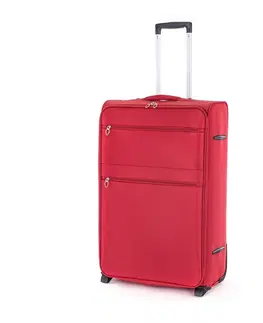Batohy Pretty UP Cestovný textilný kufor TEX15 L, červená