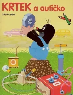 Nalepovačky, vystrihovačky, skladačky Krtek a autíčko - omalovánka - Zdeněk Miler