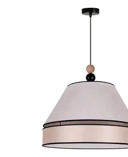 Svietidlá  - Luster na lanku AVIGNON 1xE27/15W/230V pr. 60 cm béžová 602129
