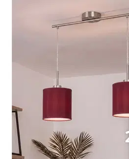 Svietidlá BRILAGI - LED luster na lanku NUBILA 2xE27/60W/230V pompejská červená EG32519+2xBG1579