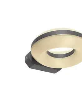 LED osvetlenie Deko-Light 731081 - LED Vonkajšie nástenné svietidlo MUSCAE 13W/230V IP54 antracit 731081
