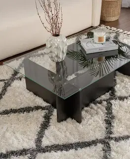 Konferenčné stolíky Konferenčný stolík Flavio Wooden Black