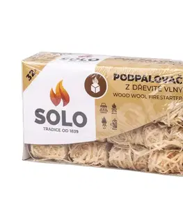 Záhradné grily SOLO Podpaľovač z drevitej vlny zvitky 32ks