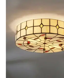 Svietidlá BRILAGI - Tiffany vitražové stropné svietidlo FOLIA 2xE27/60W/230V priemer 40 cm BRC-B015A