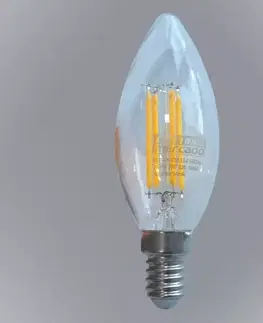 Dekoračné žiarovky ŽIAROVKA FL C35 5W / 600LM E14 230V 2700K ČISTÁ