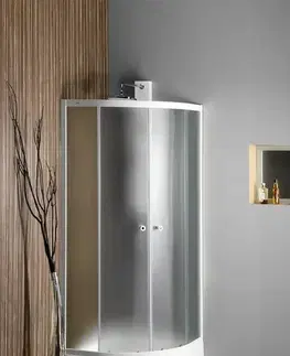 Sprchové dvere AQUALINE - ARLEN štvrťkruhová sprchová zástena 900x900, sklo Brick BTR900