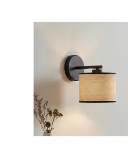 Svietidlá EMIBIG Nástenné svietidlo ECO 1xE27/15W/230V béžové/ratan 1654/K1