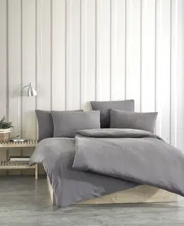 Obliečky Mušelínové obliečky sivé 140x200cm+90x70cm TiaHome
