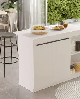 Kuchynské skrinky CORRY 2 kuchynský ostrovček, biela