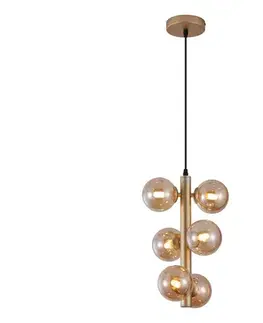 Svietidlá Wofi 6014-601W - LED Luster na lanku VILLA 6xG9/3W/230V zlatá 6014-601W