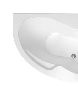 Vane Asymetrická vaňa Laguna Fortuna Plus 170x100 cm akrylát pravá FO1700PPLUS FO1700PPLUS