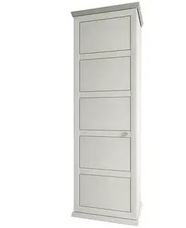 Šatníkové skrine NABBI Orentano W-1D L/P jednodverová predsieňová skriňa pino aurelio / madagascar / nelson