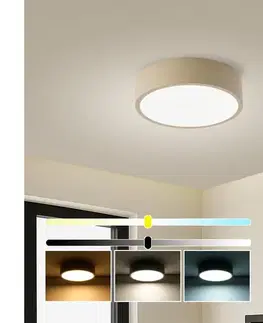 Svietidlá Brilagi -LED Stmievateľné svietidlo POOL LED/18W/230V 3000-6000K 20 cm béžové + diaľkový ovládač BRI544