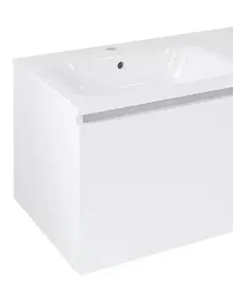 Kúpeľňový nábytok SAPHO - LOREA skrinka 120x46x51,5cm (90+30Pcm), ľavá, biela matná LE090-3131-L-04
