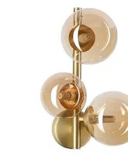 Svietidlá Ideal Lux - LED nástenné svietidlo PERLAGE 3xG9/3W/230V zlatá/dymová 322742