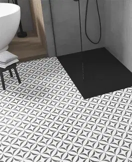 Vane MEXEN/S - Toro obdĺžniková sprchová vanička SMC 110 x 70, čierna, mriežka čierna 43707011-B