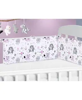 Dojčiace vankúše, hniezdočka a zavinovačky Bellatex Mantinel do postieľky Zvieratká, 28 x 70 cm