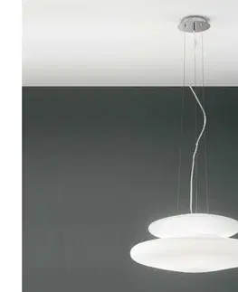 Svietidlá Ondaluce - Závesný luster PAGODA na lane 3xE27/15W/230V + 2xE27/15W, priemer 50 cm, biela SO.PAGODA/50