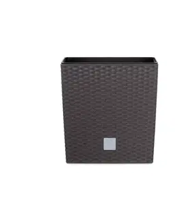 Kvetináče a truhlíky NABBI DRTS325L plastový kvetináč 32,5 cm hnedá