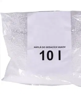 Sedacie vaky KONDELA EPS 10 náplň do sedacích vakov biela