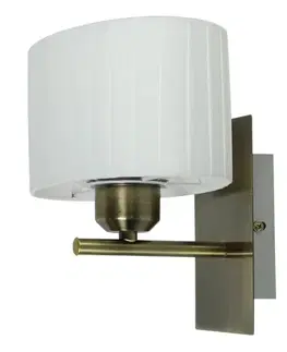 Nástenné svetlá Nástenná lampa Berg patina/biela