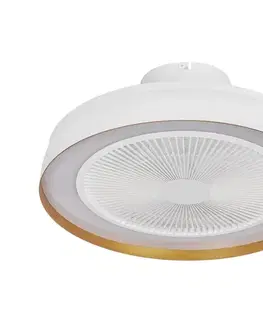 Ventilátory Osram - Stmievateľné LED stropné svietidlo s látorom CEILING FAN LED/49W/230V biela/zlatá + diaľkové ovládanie 4099854497971