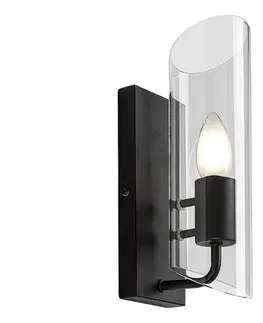 Svietidlá Rabalux 75027 - Kúpeľňové nástenné svietidlo TEODORO 1xE14/12W/230V IP44 čierna 75027