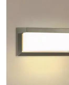 LED osvetlenie BRILAGI-LED Vonkajšie nástenné svietidlo so senzorom BRICKY LED/12W/230V šedá IP54 BRI194