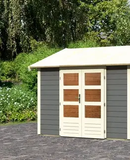 Drevené Drevený záhradný domček THERES 7 Lanitplast