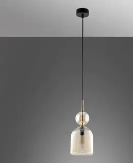 Lampy do obývačky Luster SOPHIA COGNAC 11039 AMBER LW1