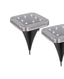 LED osvetlenie Globo 33414Q-2 - SADA 2x LED Solárne svietidlo SOLAR LED/0,8W/1,2V IP44 33414Q-2