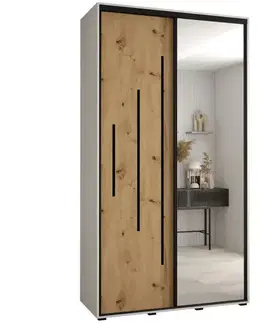 Šatníkové skrine Skriňa 45 Canaris 13 140 biela/artisan/čierna