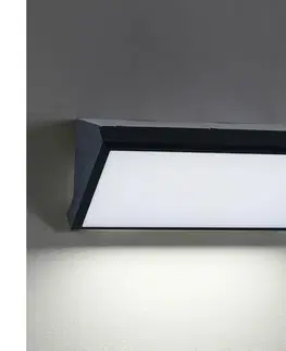 Svietidlá Brilagi-LED vonkajšie stmievateľné nástenné svietidlo TRIANGLE 1xE27/6W/230V 2700-6500K IP65 čierne BG1022+AI0599