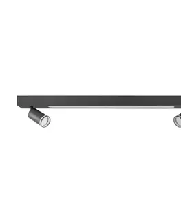 Svietidlá  LED Stropné svietidlo PARIS LED/24W/230V + 3xGU10/10W čierna 327390