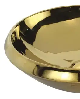 Sanitárna keramika SAPHO - MINIMAL umývadlo guľaté 45cm, na dosku, zlata (MN045.00010) MN045-AK00