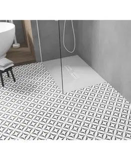 Vane MEXEN/S - Toro obdĺžniková sprchová vanička SMC 140 x 70, biela, mriežka biela 43107014-W