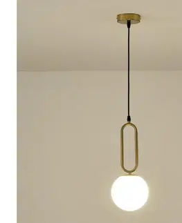 Svietidlá Eurolamp Luster na lanku 1xE27/40W/230V mosadz 144-28516